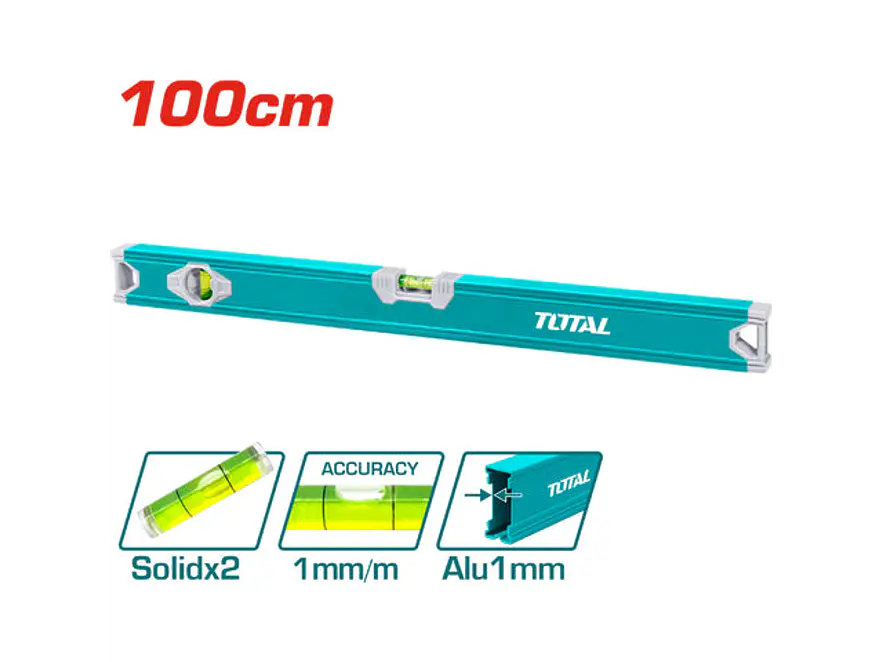 Nivel 100 Cm Aluminio Super Total Tmt210016 - Envío a todo Colombia | aztools.co