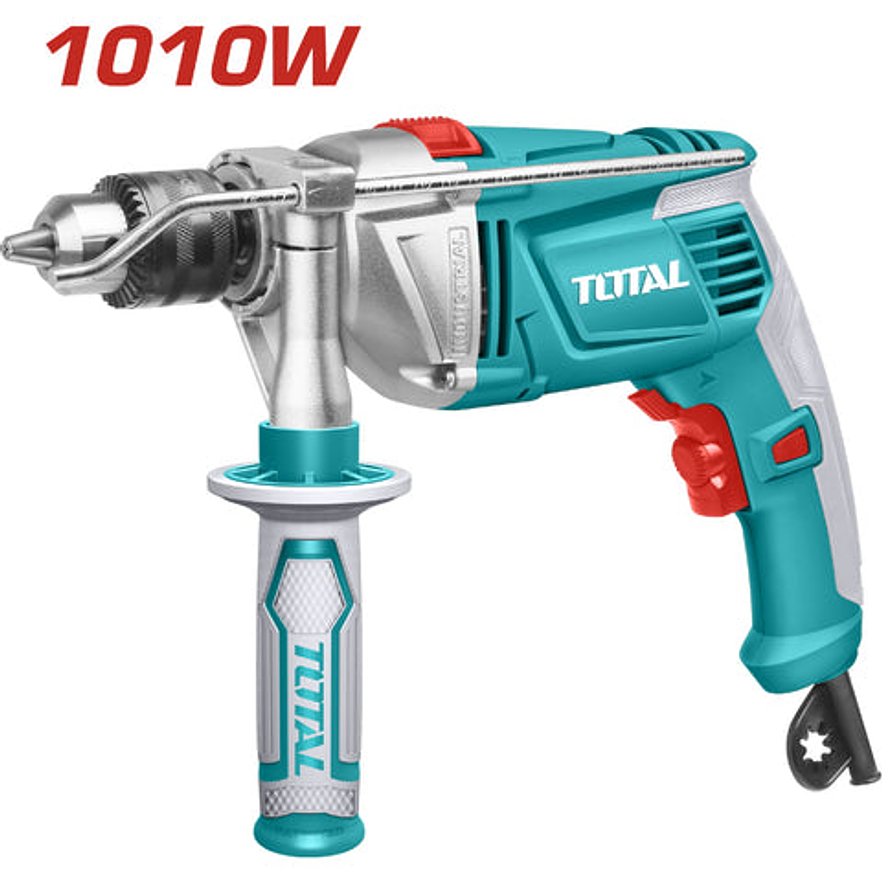 Taladro Percutor 1/2 1010W Industrial V/Variable Caja De Engranajes En Aluminio Total Utg111136