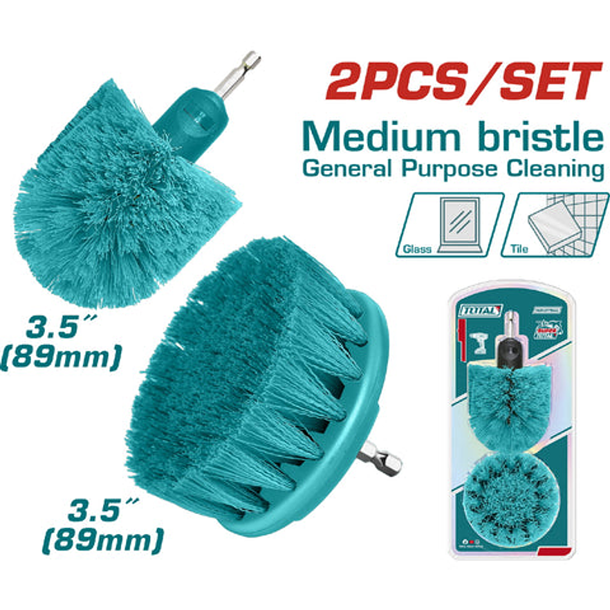 Set De Cepillo Para Taladro 3,5