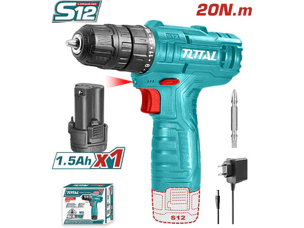 Taladro Inalambrico 3/8 12V Bateria Ion De Litio Y Cargador Incluido Super Select Total Utdli12415 - Envío a todo Colombia | aztools.co