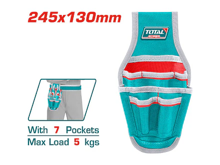 Porta Herramienta De 7 Bolsillos Capacidad Maxima 5Kg Total Tht16P40125 - Envío a todo Colombia | aztools.co