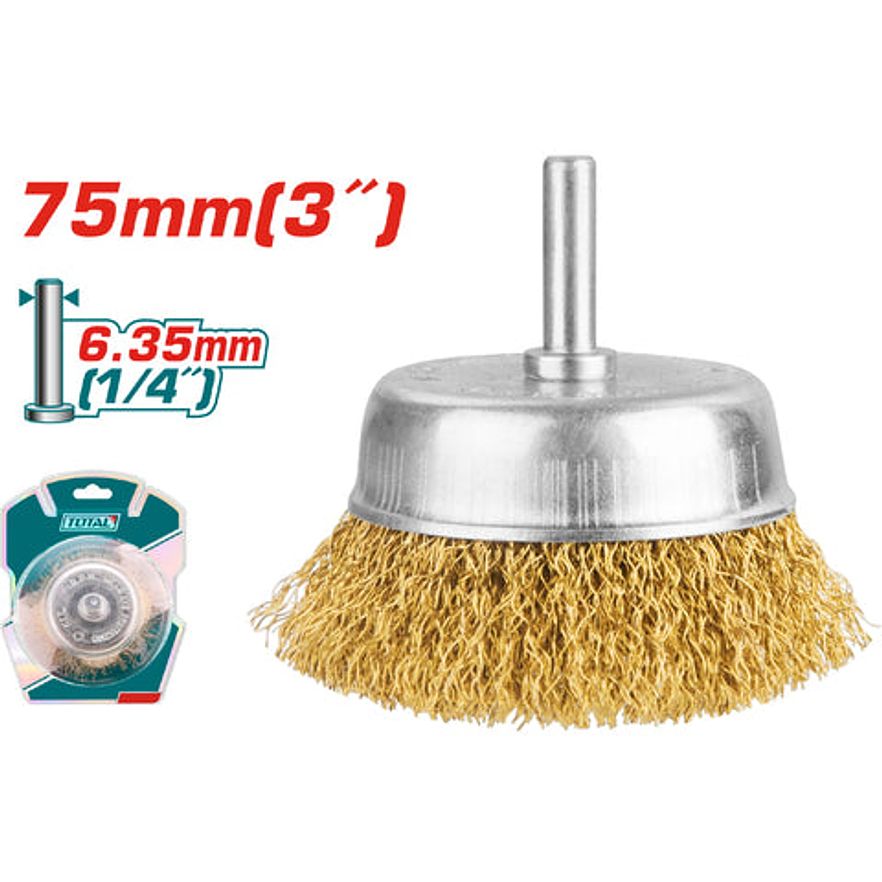 Grata Taladro 75Mm Con Bastago Para Taladro Total Tac33031