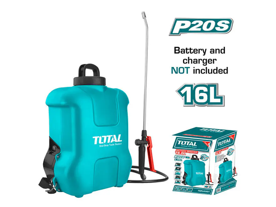 Fumigadora Inalámbrica de Mochila TOTAL TSPLI2001 20V 16 Litros (Sin Batería) - Envío a todo Colombia | aztools.co