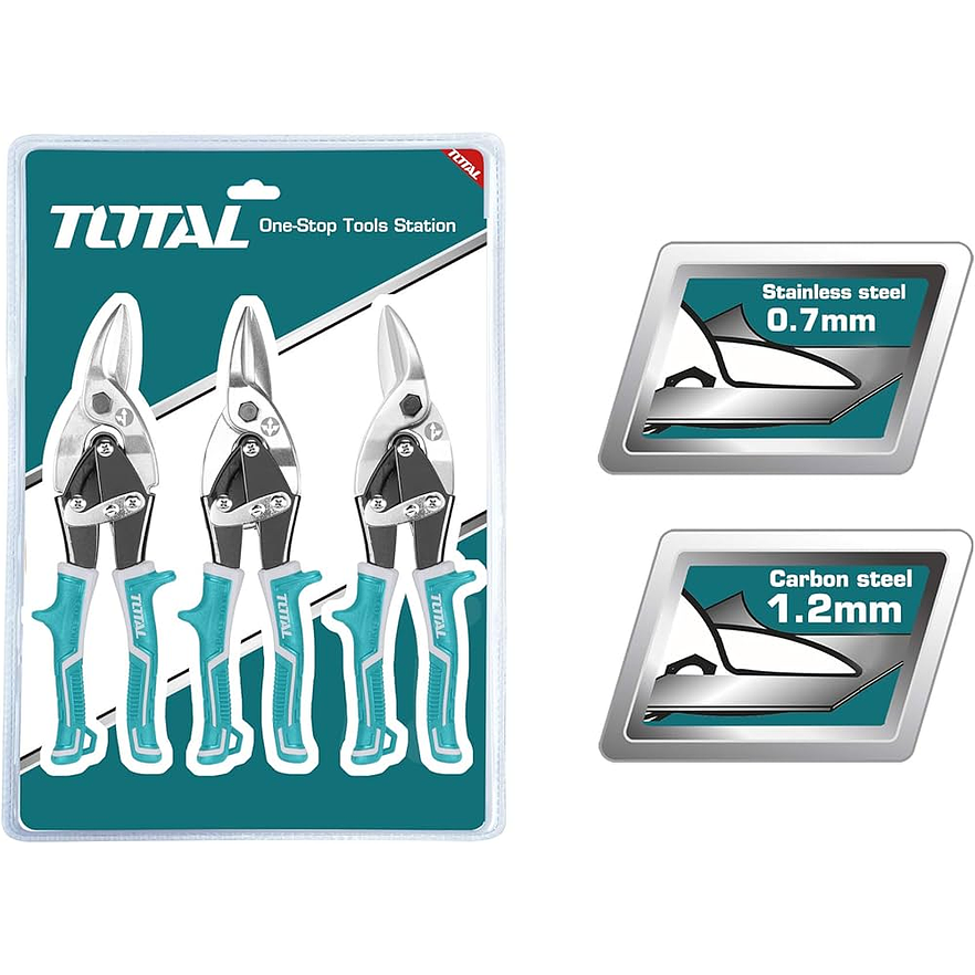 Tijera Lamina Aviacion 10 Juego X 3 Pzs Izquierda-Recta-Derecha Super Select Total Tht520106K