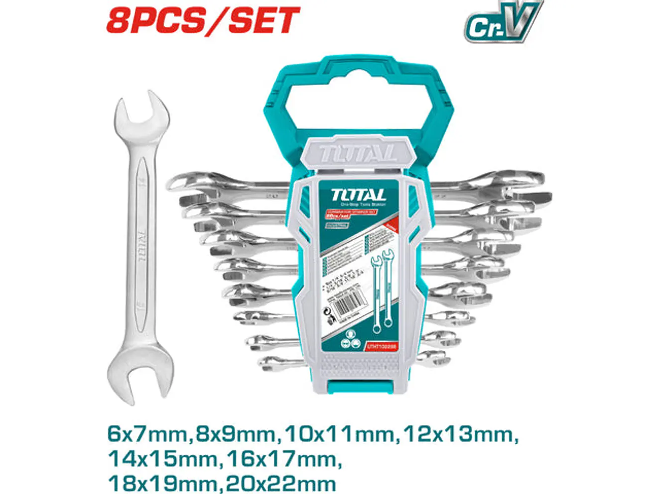 Llave Boca Fija 6 - 22 Mm Juego X 8 Pzs Super Select Total Tht102386 - Envío a todo Colombia | aztools.co