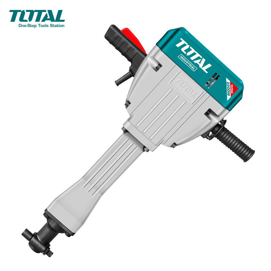 Martillo Demoledor 75 jules Total UTH220502 | 2200W SDS HEX | Industrial 30kg - Foto 1 | aztools.co
