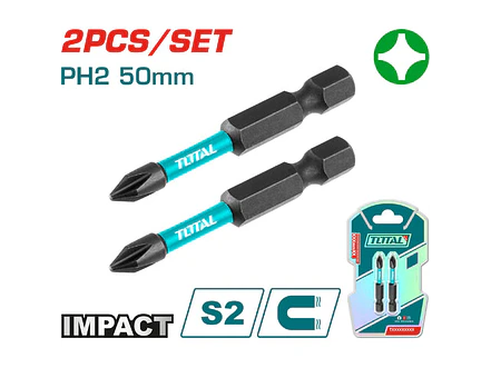 Puntas Taladro Imantada 50Mm + + Juego X 2 Pzs Industrial Super Total Tacim71Ph250 - Envío a todo Colombia | aztools.co