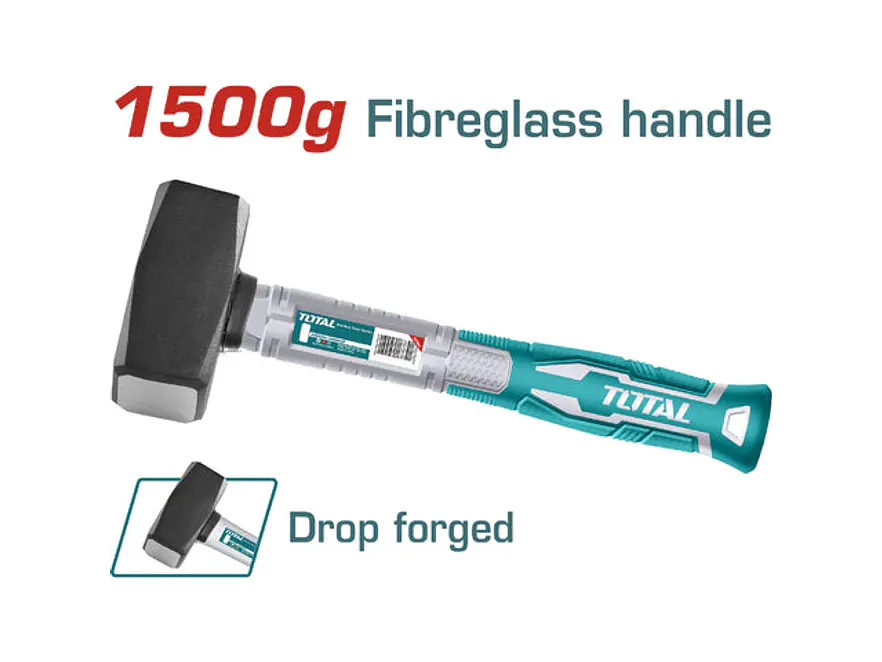 Porra 2Lb Hierro Mango Fibra Vidrio Total Tht7210006 - Envío a todo Colombia | aztools.co