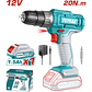 Taladro inalambrico 1/32-3/8 12V 20 N.M Incluye 1 Bateria De 1.5Ah, Total UTDLI1218 - Miniatura 1