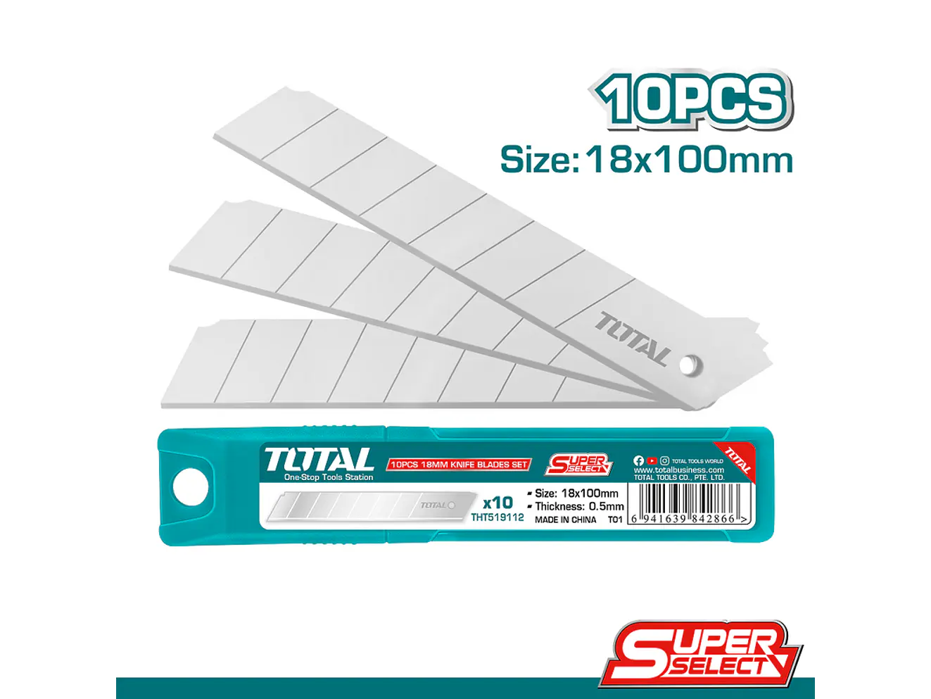 Repuesto Bisturi 18 X 100 Mm Juego X 10 Unidades Super Select Total Tht519112 - Envío a todo Colombia | aztools.co