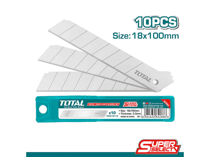 Repuesto Bisturi 18 X 100 Mm Juego X 10 Unidades Super Select Total Tht519112 - Envío a todo Colombia | aztools.co
