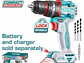 Taladro Percutor Brushless 20V TOTAL TIDLI205581 Industrial 55Nm (Solo Herramienta) - Miniatura 1 | aztools.co