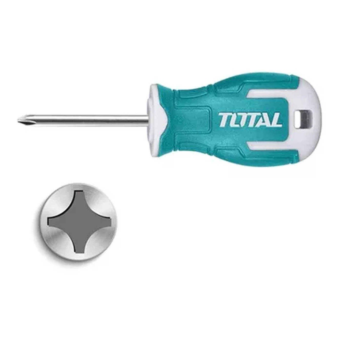 Destornillador 2X38Mm Pu?o + Punta Inmantada Industrial Total Tht26Ph2038