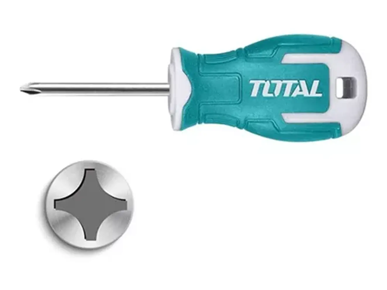 Destornillador 2X38Mm Pu?o + Punta Inmantada Industrial Total Tht26Ph2038 - Envío a todo Colombia | aztools.co