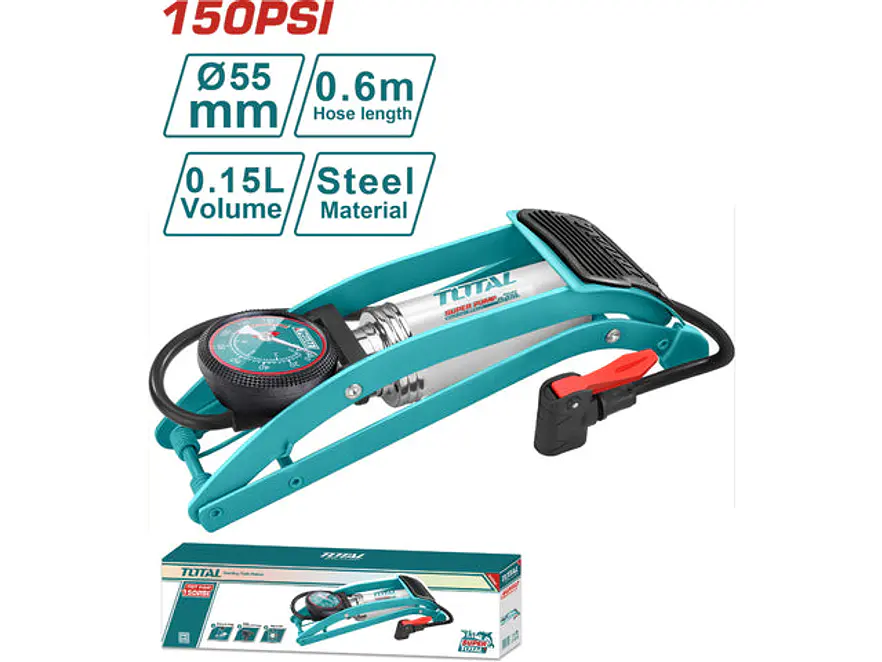 Inflador De Pie 120 Psi Total Tmpp5511 - Envío a todo Colombia | aztools.co