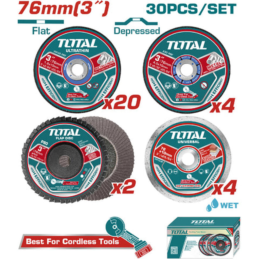 Juego De Discos De Corte Y Pulir 3 