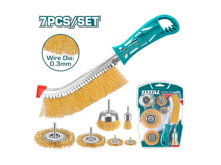 Set De Cepillos De Alambre X 7Pcs Total Tac310071 - Envío a todo Colombia | aztools.co