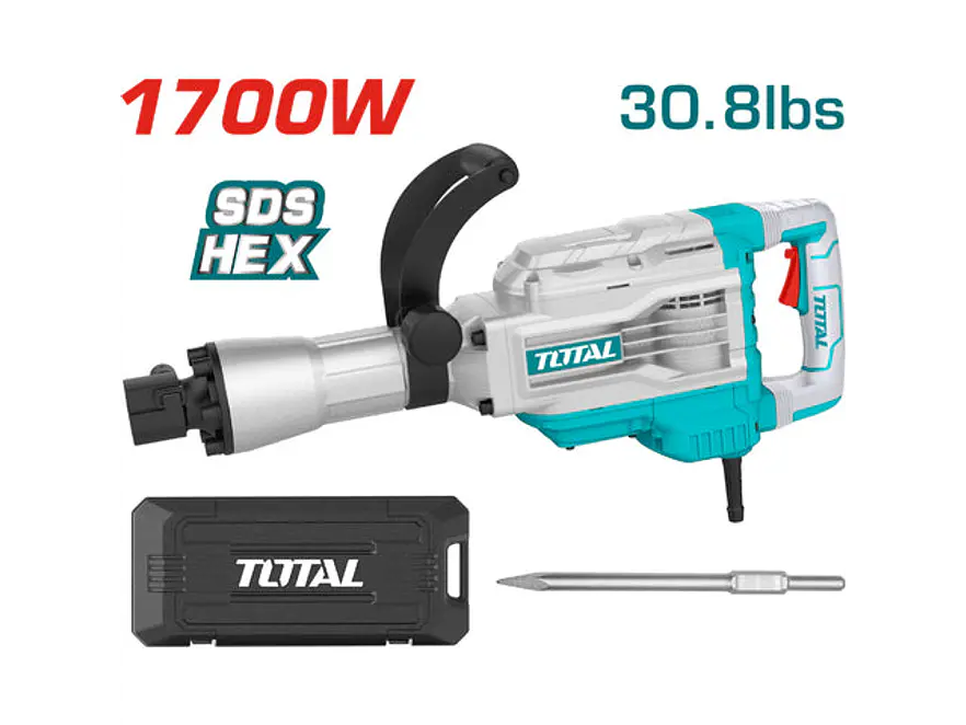 Martillo Demoledor Total UTH217458 SDS HEX 45J 1700W Industrial - Envío a todo Colombia | aztools.co
