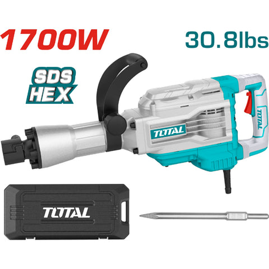 Martillo Demoledor Total UTH217458 SDS HEX 45J 1700W Industrial - Envío a todo Colombia | aztools.co
