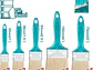 Juego de Brochas para Pintura 8 Pzs TOTAL Super Select - THT8450801 - Miniatura 1 | aztools.co