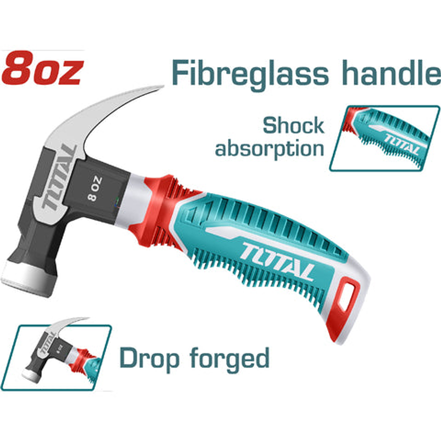 Martillo Se?oritero 8 Oz Fibra De Vidrio Super Total Thch61008D