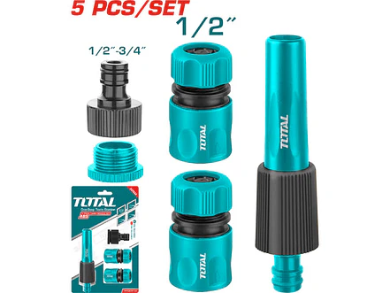 Conectores Para Manguera X 5 Pzs Super Total Thhcs05122 - Envío a todo Colombia | aztools.co