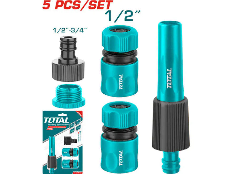Conectores Para Manguera X 5 Pzs Super Total Thhcs05122 - Envío a todo Colombia | aztools.co