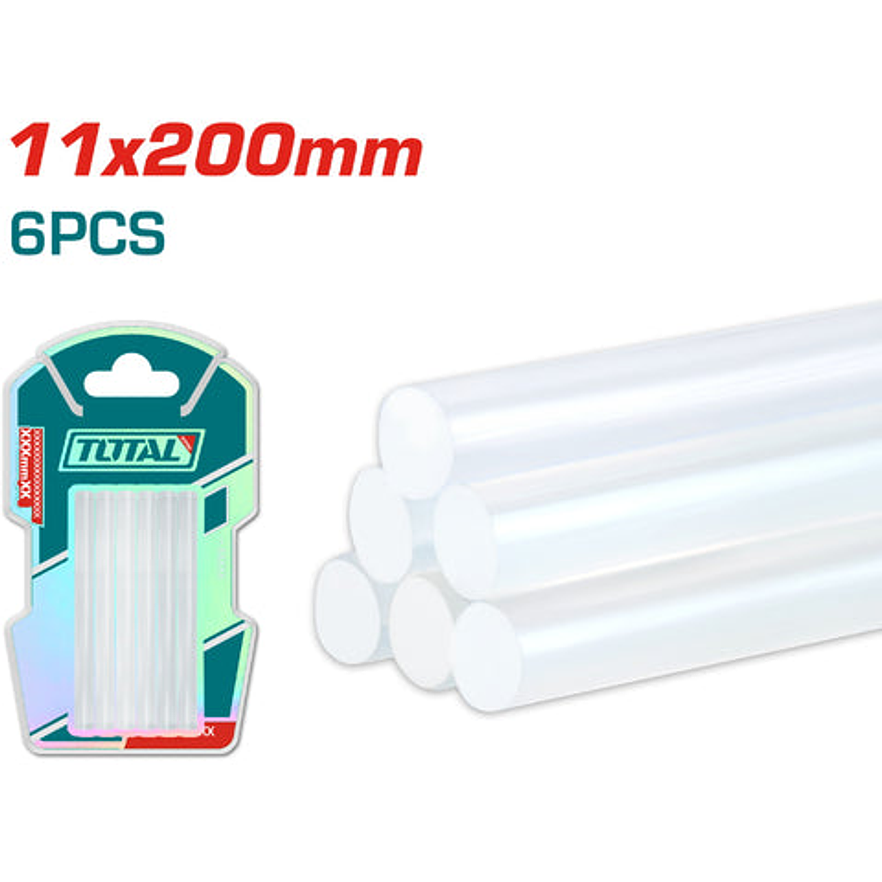 Barra De Silicona Gruesa X 6Pzs Total Tacgt2061