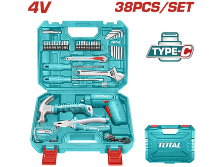 Atornillador Inalámbrico 4V TOTAL THKTHP10386 Kit 37 Piezas Super Select - Envío a todo Colombia | aztools.co