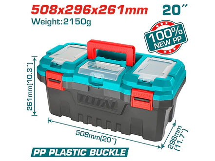 Caja Herramienta 20 Plastica Cierre Plastico Total Tpbx0201 - Envío a todo Colombia | aztools.co