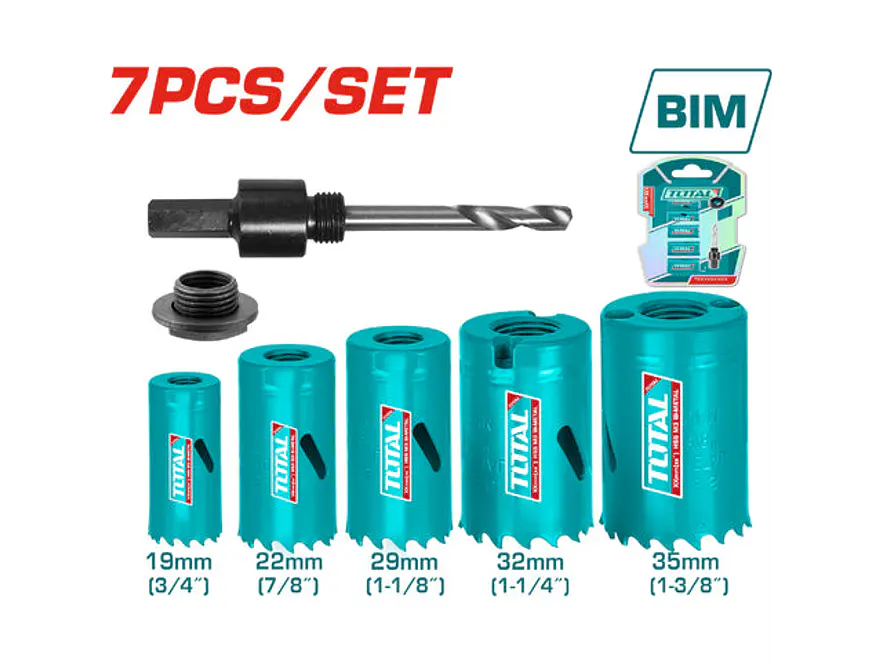Sierra Copa Bimetal Juego X 7Pcs Total Tacsh1071 - Envío a todo Colombia | aztools.co