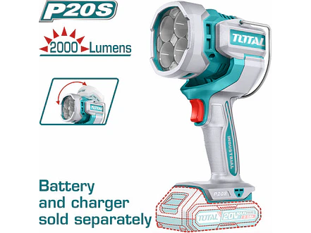 Lampara De Trabajo Inalambrica 2000 Lumenes 20V Bateria Y Cargador No Incluido Industrial Super Total Twli2088 - Envío a todo Colombia | aztools.co