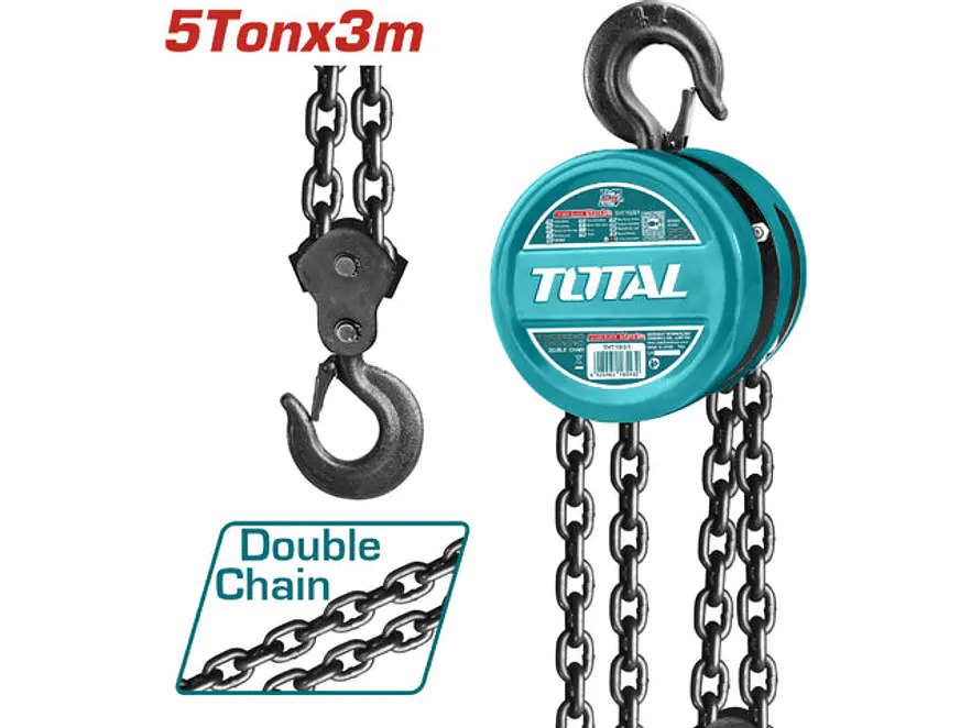 Diferencial de Cadena Industrial TOTAL THT1651 5 Toneladas 3 Metros - Foto 1 | aztools.co