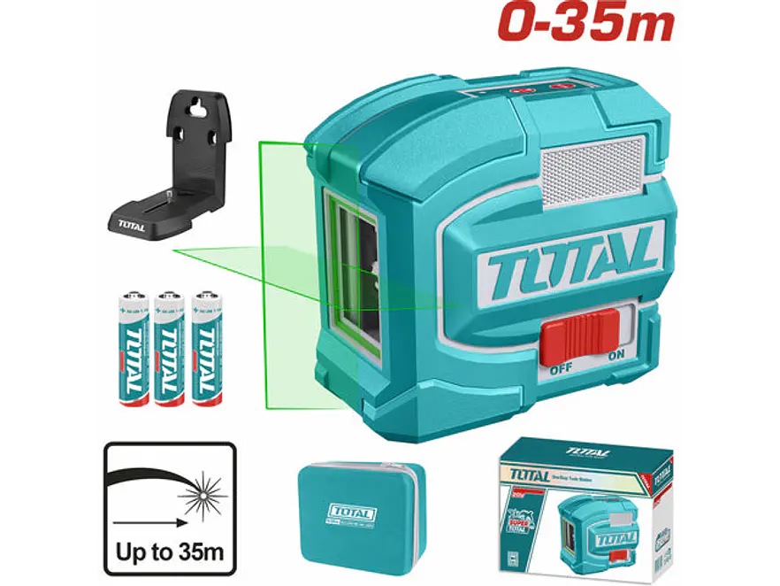 Nivel Láser Industrial TOTAL TLL156601 Autonivelante Haz Verde 35 Metros - Foto 1 | aztools.co