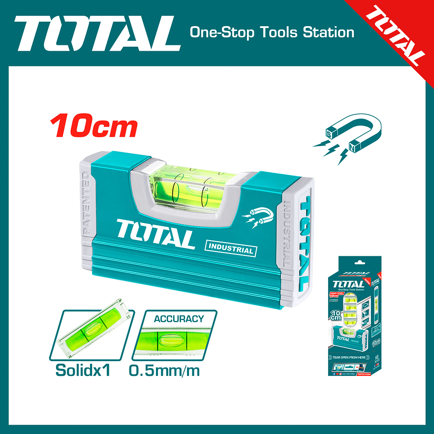 Nivel 10 Cm Industrial Imantado Total Tmt20105M 3