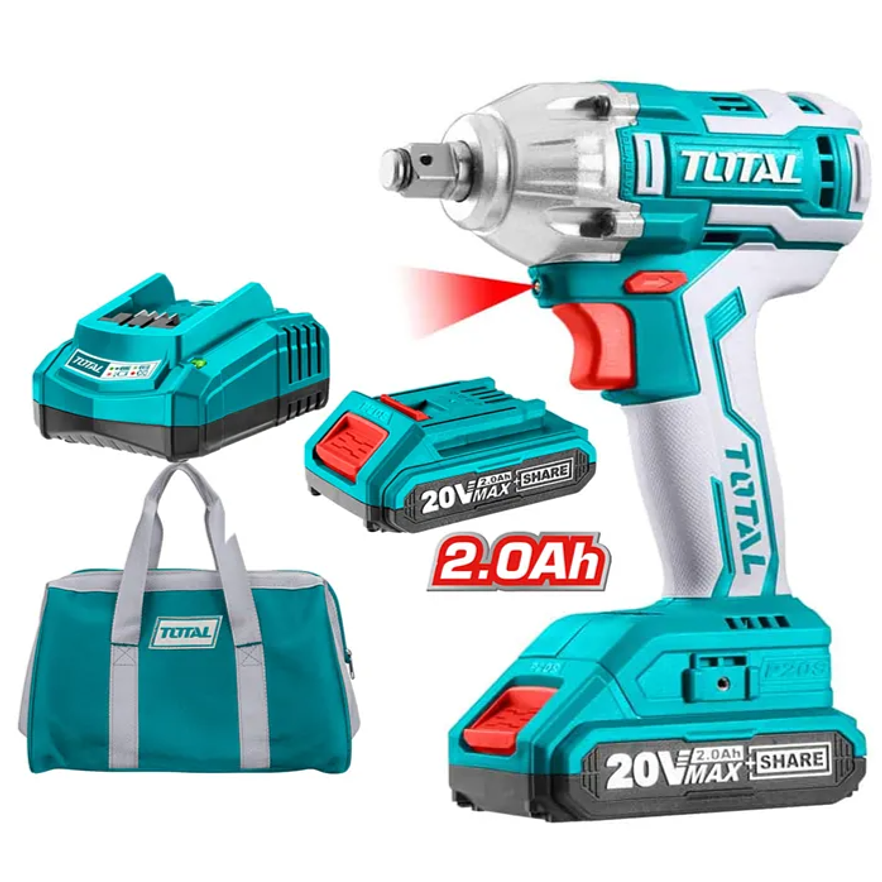 Llave de Impacto Inalámbrica TOTAL UTIWLI2001 1/2