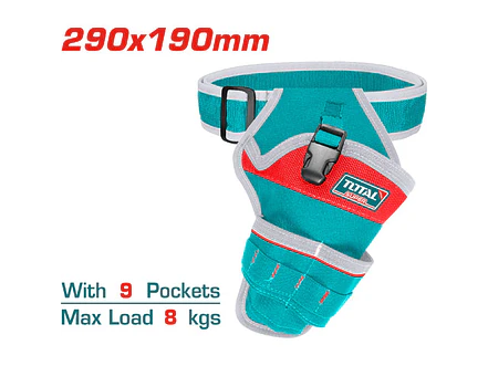 Porta Herramienta De 9 Bolsillos Capacidad Maxima 8Kg Total Tht16P30125 - Envío a todo Colombia | aztools.co