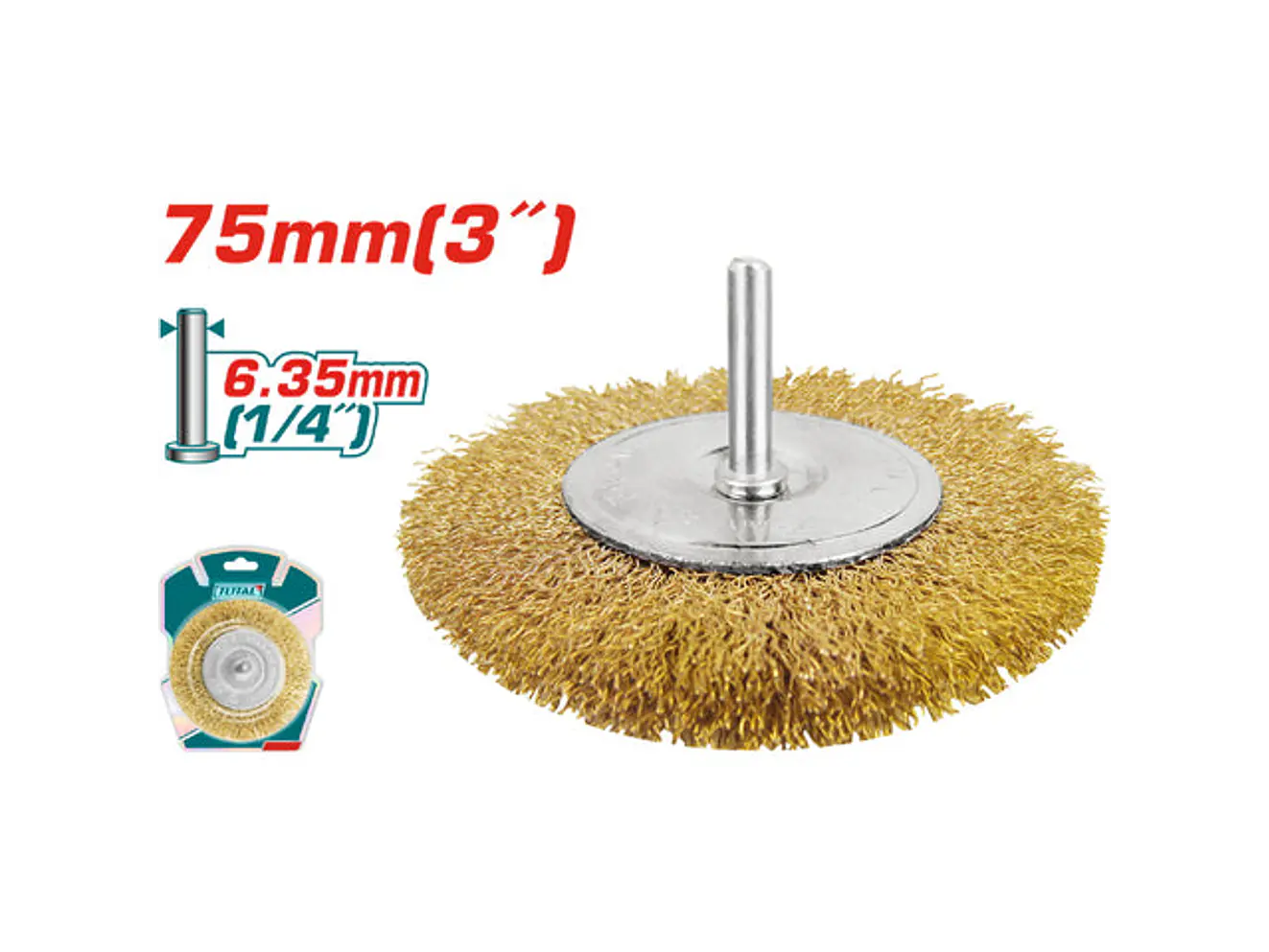 Grata Circular 75Mm Con Bastago Para Taladro Total Tac34031 - Envío a todo Colombia | aztools.co