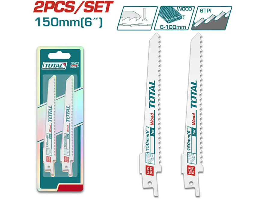 Set De Segueta Sierra Sable X2Pcs Para Madera Total Tac52644D - Envío a todo Colombia | aztools.co
