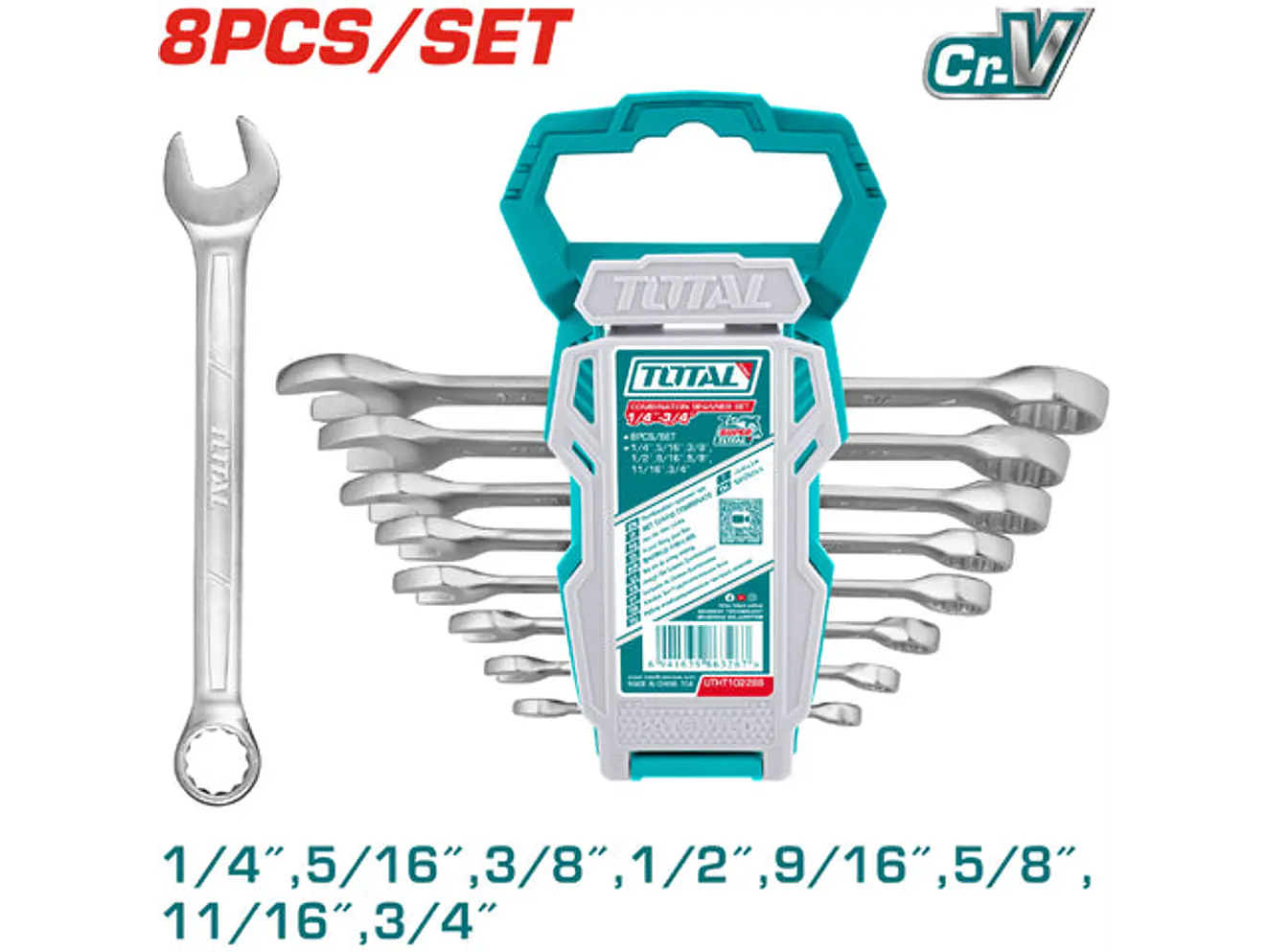 Llave Mixta 1/4 - 3/4 Juego X 8 Pzs Super Select Total Utht102286 - Envío a todo Colombia | aztools.co