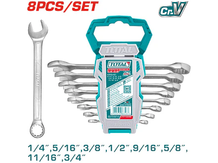 Llave Mixta 1/4 - 3/4 Juego X 8 Pzs Super Select Total Utht102286 - Envío a todo Colombia | aztools.co