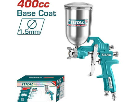 Aerografo 400Cc Vaso Aluminio Baja Presion Total Tat10402 - Envío a todo Colombia | aztools.co
