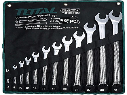 Llave Mixta Juego X 12 Pzs 6-32Mm Crv Industrial Super Total Tht1022122 - Envío a todo Colombia | aztools.co