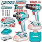 Combo Brushless 20V TOTAL UTCKLI20277 Taladro 66Nm + Atornillador de Impacto 285Nm - Miniatura 1 | aztools.co