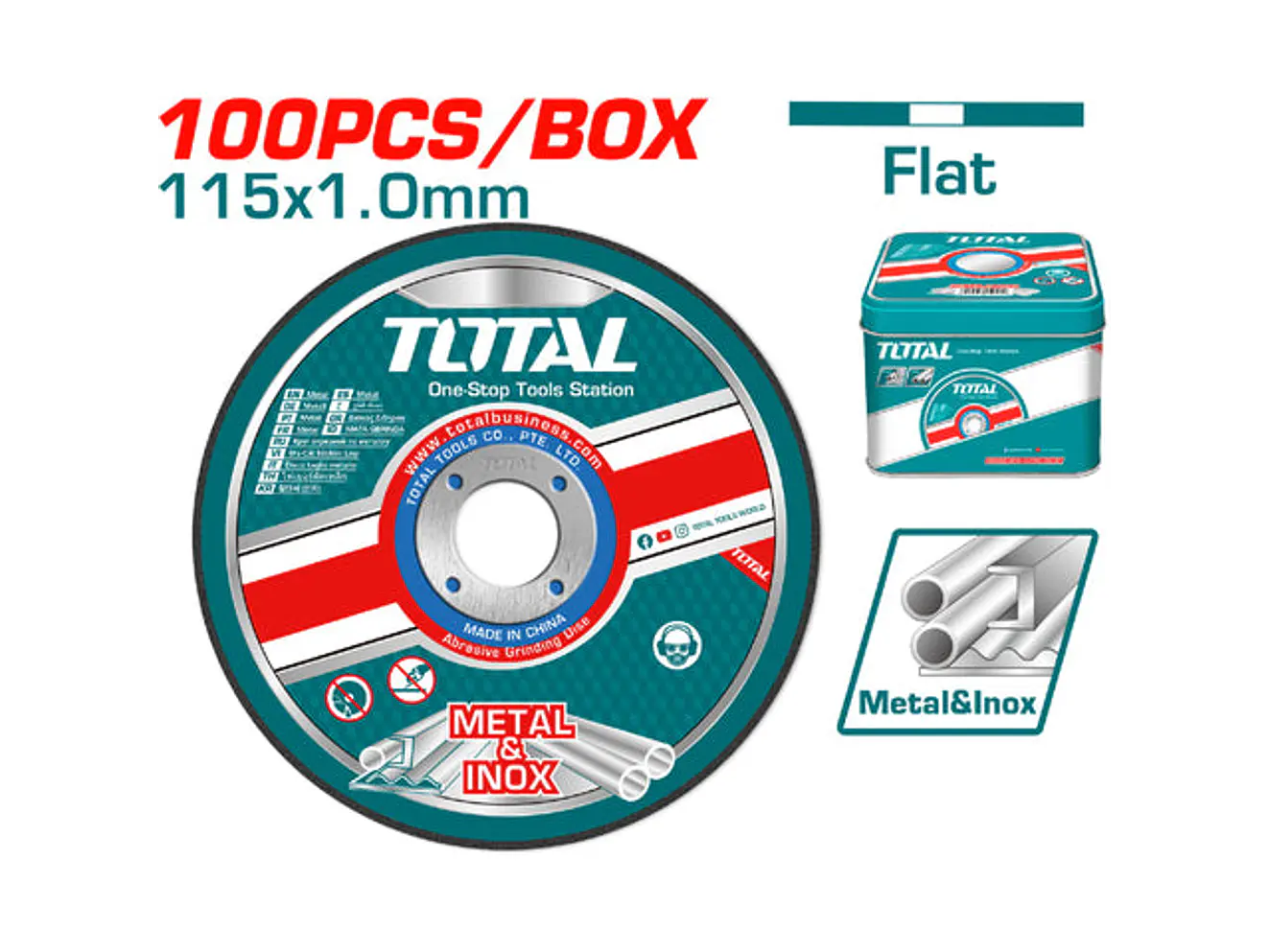 Discos Corte Metal y Acero Inoxidable 4-1/2