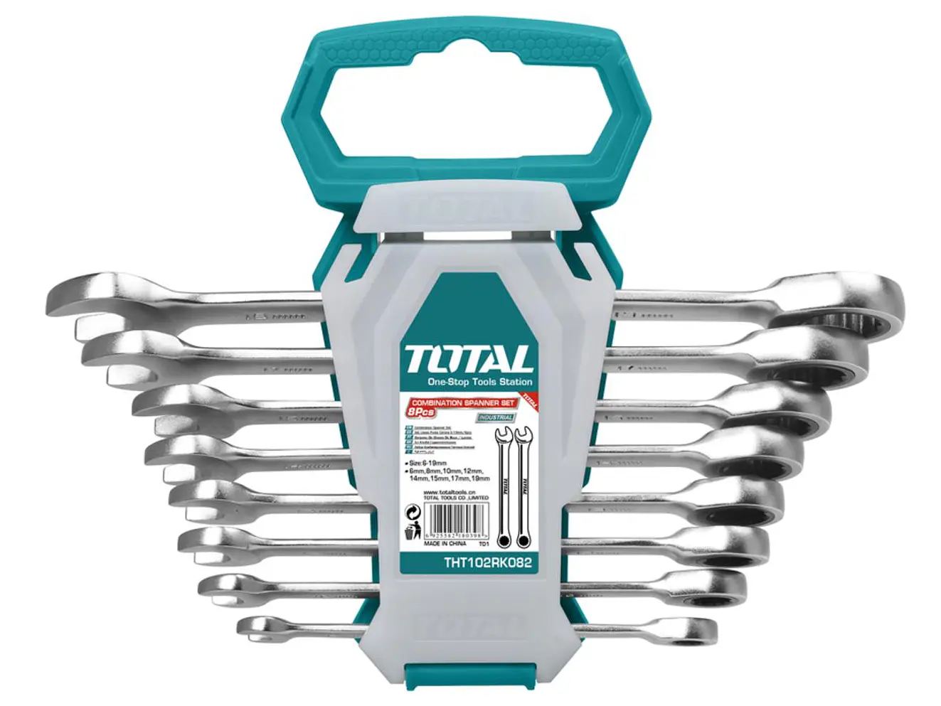 Llave Mixta Con Rache 8 - 19 Mm Juego X 8 Pzs Super Select Total Tht102Rk086 - Envío a todo Colombia | aztools.co