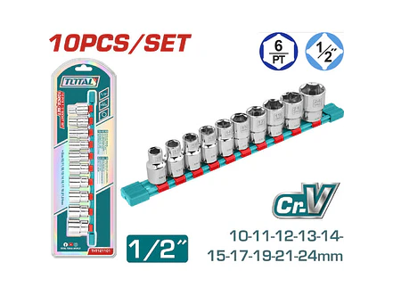 Juego De Copas X 10 Pzs 1/2 10-24Mm Industrial Total Thtl121101 - Envío a todo Colombia | aztools.co