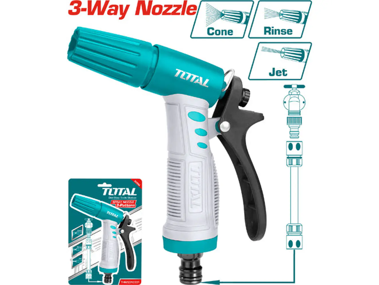 Pistola Manguera Piton Plastica Total Thws010301 - Envío a todo Colombia | aztools.co
