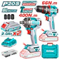 Combo Brushless 20V TOTAL UTCKLI20275 Taladro 66Nm + Llave de Impacto 400Nm - Miniatura 1 | aztools.co