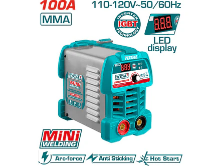 Soldador Inversor Digital 100A TOTAL UTW210049 MMA 110-120V Industrial - Foto 1 | aztools.co